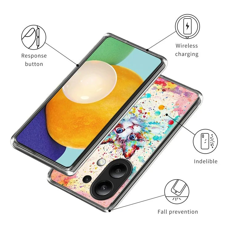 For Xiaomi Redmi Note 13 4G Case Slim Pattern Printed TPU Phone Cover