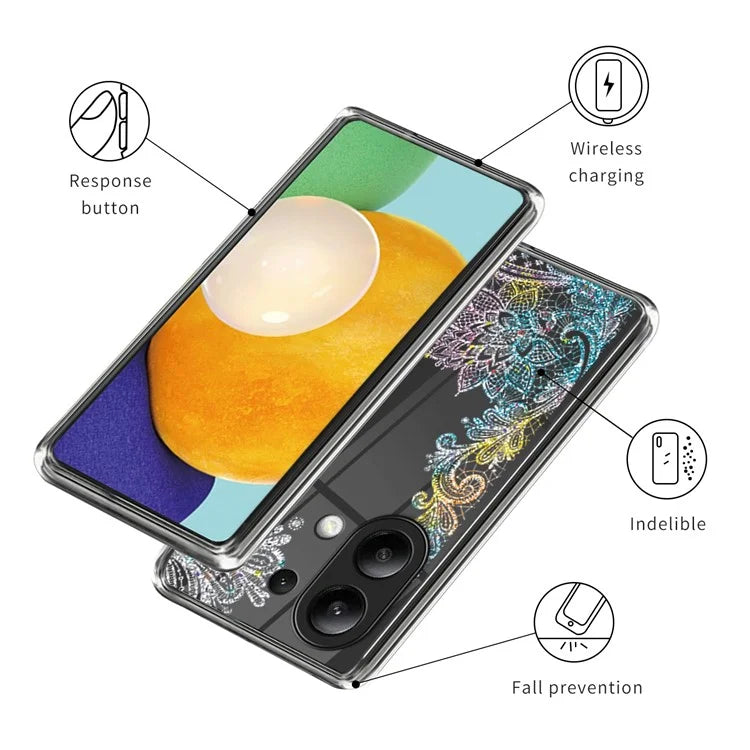 For Xiaomi Redmi Note 13 4G Case Slim Pattern Printed TPU Phone Cover