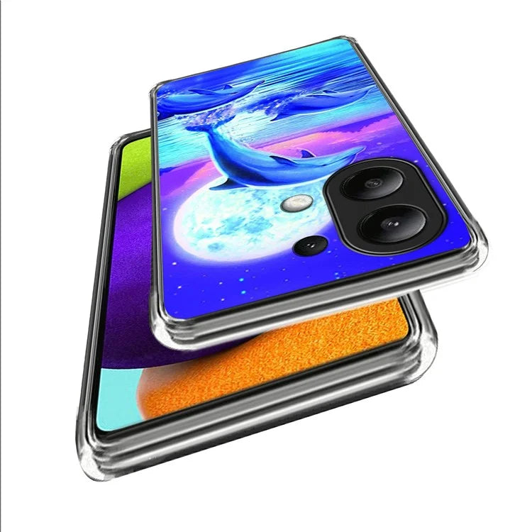 For Xiaomi Redmi Note 13 4G Case Slim Pattern Printed TPU Phone Cover