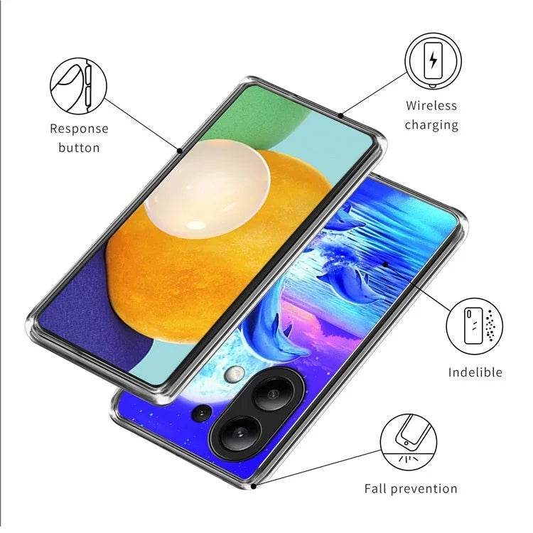 For Xiaomi Redmi Note 13 4G Case Slim Pattern Printed TPU Phone Cover