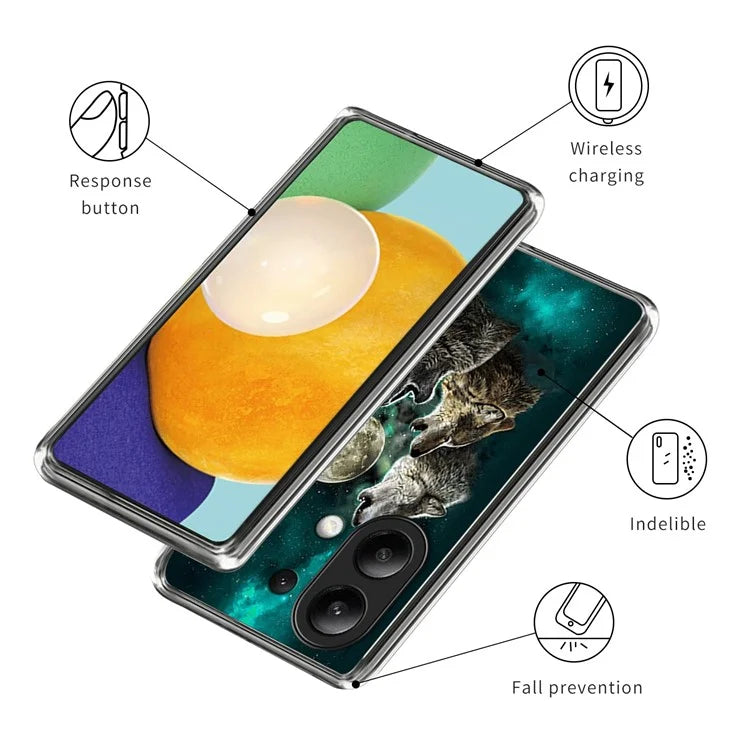For Xiaomi Redmi Note 13 4G Case Slim Pattern Printed TPU Phone Cover