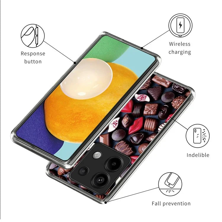 For Xiaomi Redmi Note 13 Pro 5G / Poco X6 5G Case Slim-Fit Pattern Printing TPU Back Phone Cover