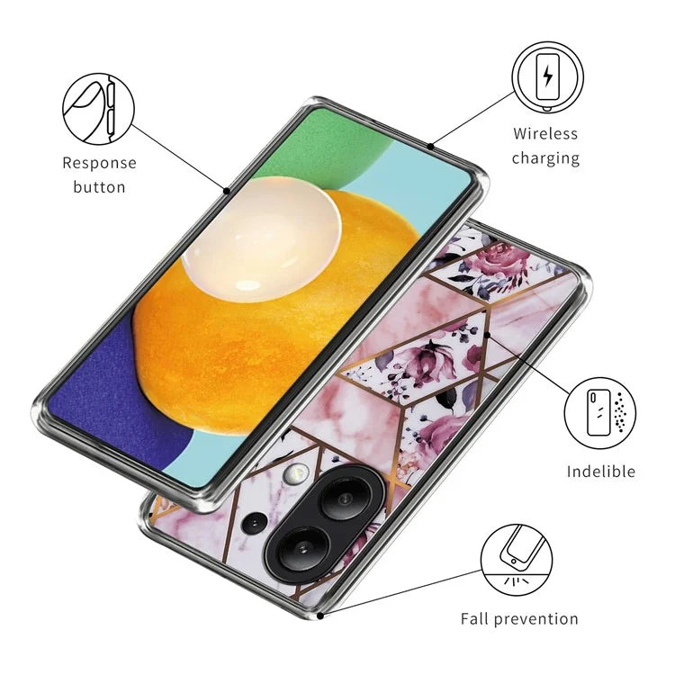 For Xiaomi Redmi Note 13 4G Slim Case Pattern Printed TPU Phone Cover