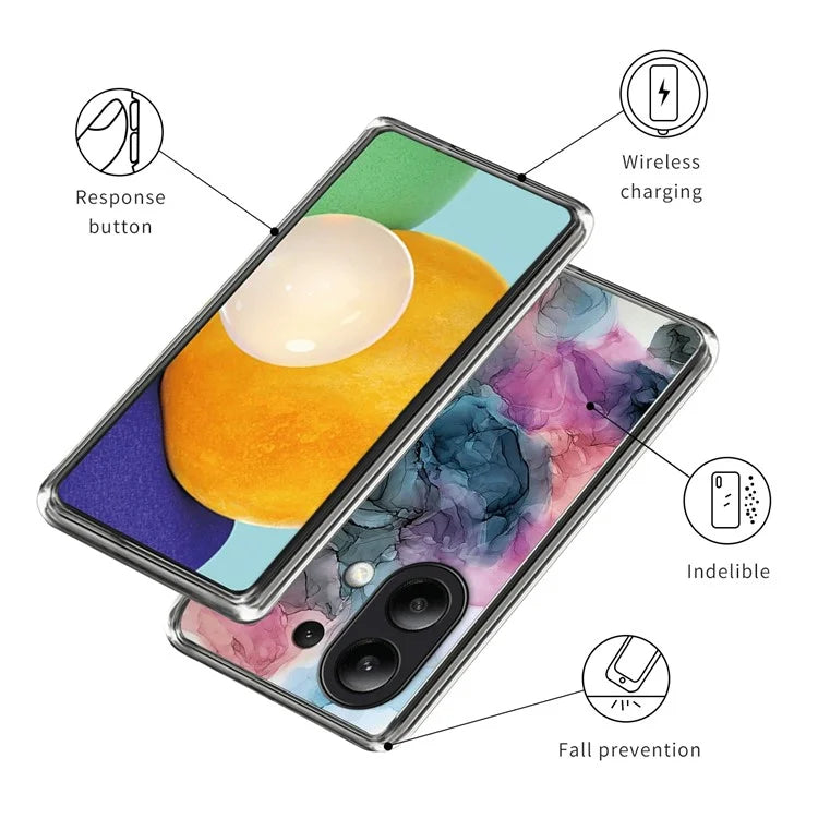 For Xiaomi Redmi Note 13 4G Slim Case Pattern Printed TPU Phone Cover
