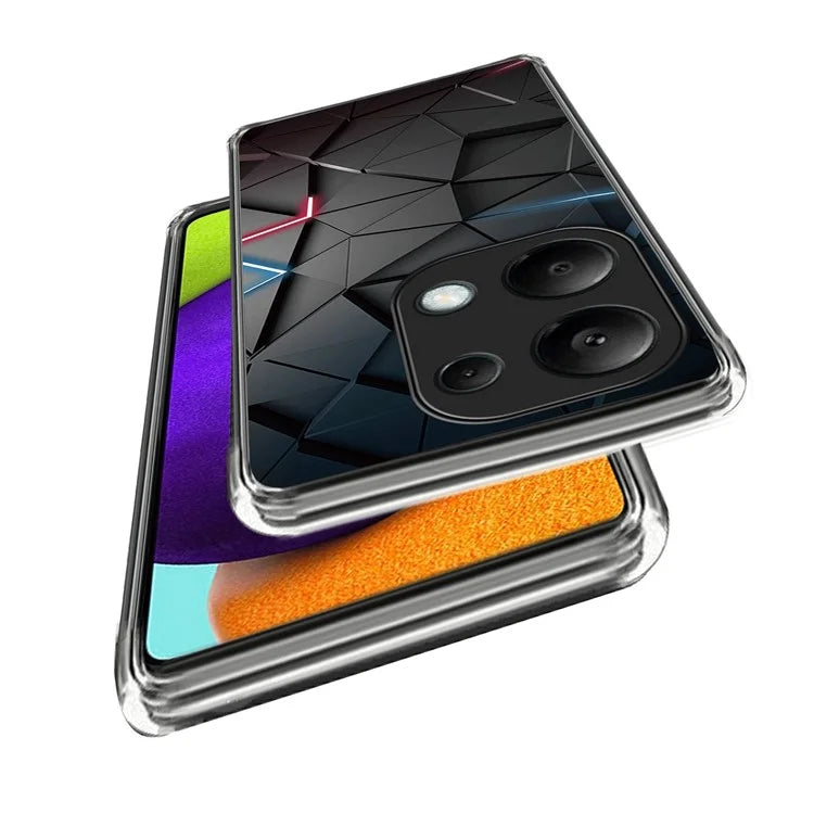 For Xiaomi Redmi Note 13 Pro 4G / Poco M6 Pro 4G TPU Case Pattern Printing Ultra-slim Protective Shell