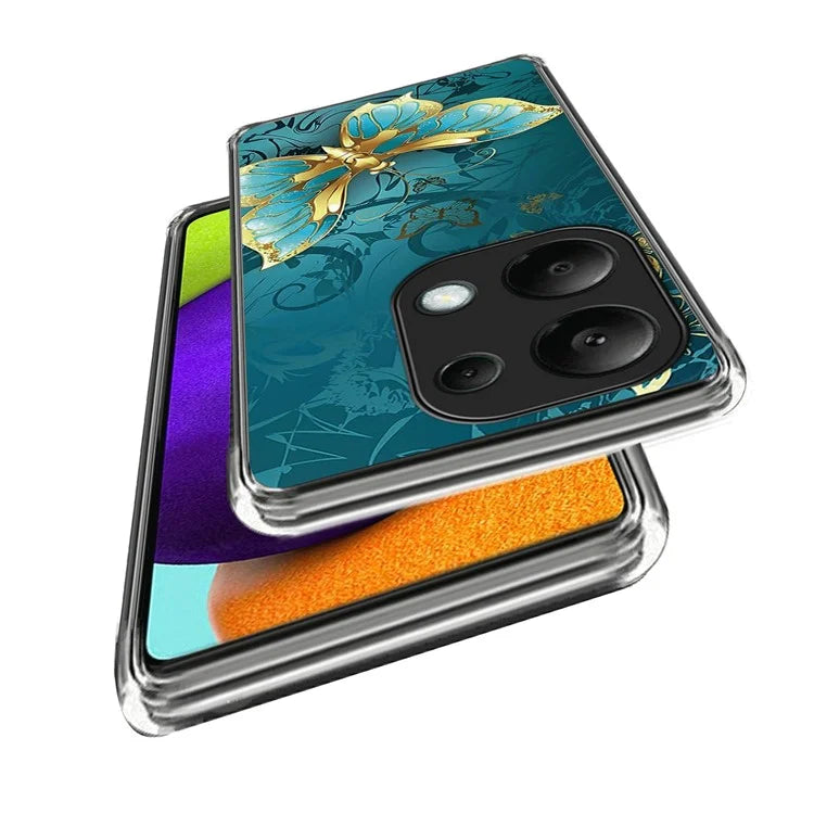 For Xiaomi Redmi Note 13 Pro 4G / Poco M6 Pro 4G TPU Case Pattern Printing Ultra-slim Protective Shell