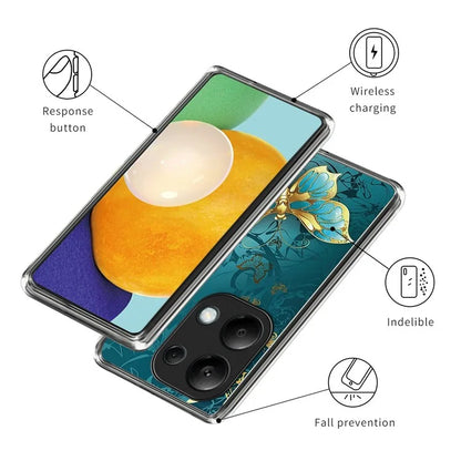 For Xiaomi Redmi Note 13 Pro 4G / Poco M6 Pro 4G TPU Case Pattern Printing Ultra-slim Protective Shell
