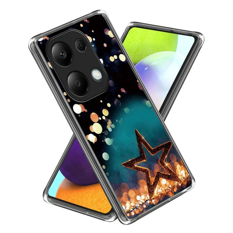 For Xiaomi Redmi Note 13 Pro 4G / Poco M6 Pro 4G TPU Case Pattern Printing Ultra-slim Protective Shell