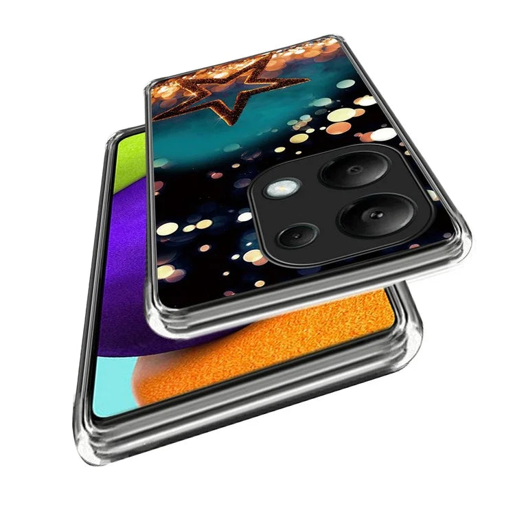 For Xiaomi Redmi Note 13 Pro 4G / Poco M6 Pro 4G TPU Case Pattern Printing Ultra-slim Protective Shell