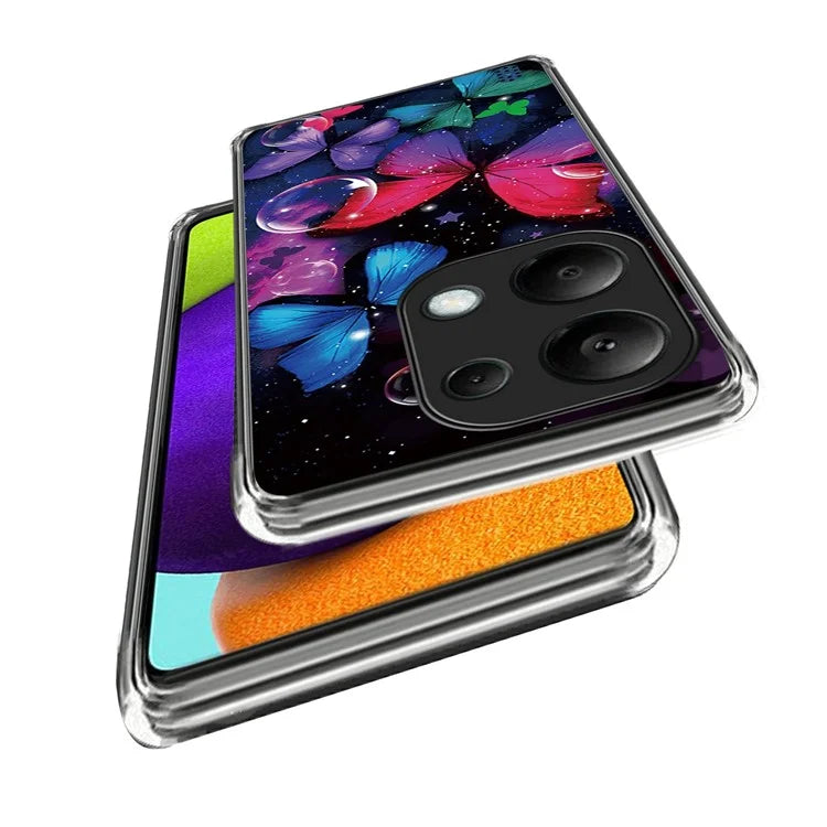 For Xiaomi Redmi Note 13 Pro 4G / Poco M6 Pro 4G TPU Case Pattern Printing Ultra-slim Protective Shell