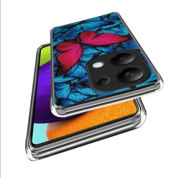 For Xiaomi Redmi Note 13 Pro 4G / Poco M6 Pro 4G TPU Case Pattern Printing Ultra-slim Protective Shell