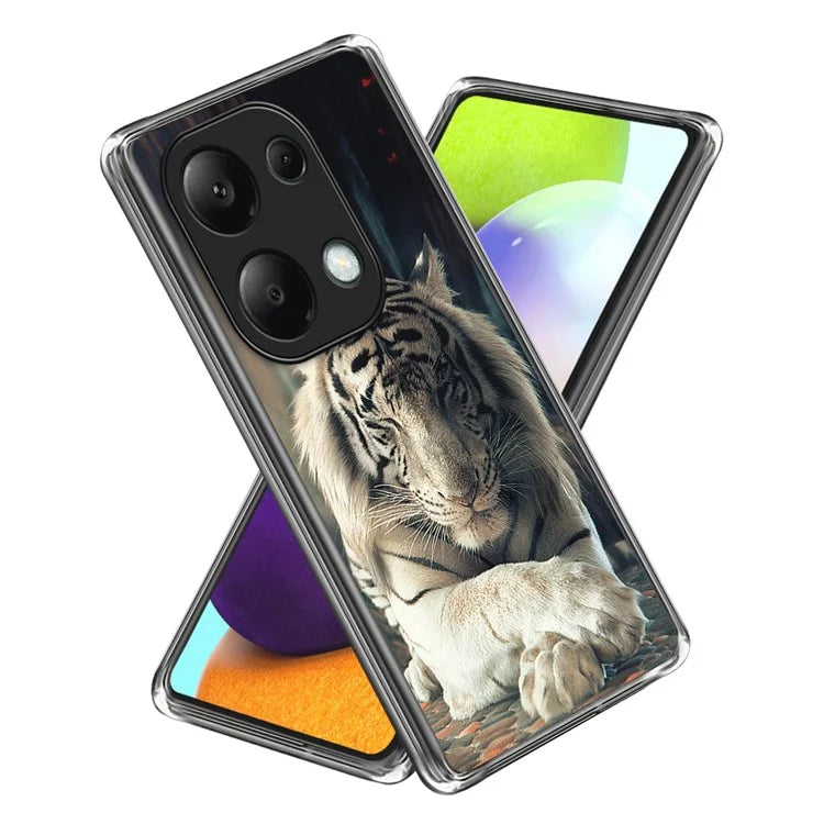 For Xiaomi Redmi Note 13 Pro 4G / Poco M6 Pro 4G TPU Case Pattern Printing Ultra-slim Protective Shell