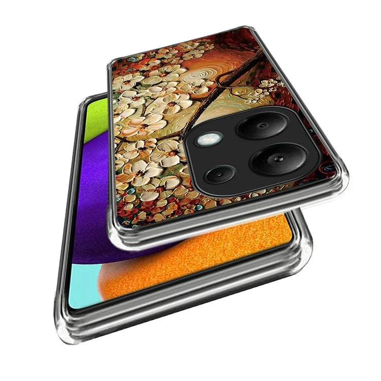 For Xiaomi Redmi Note 13 Pro 4G / Poco M6 Pro 4G TPU Case Pattern Printing Ultra-slim Protective Shell