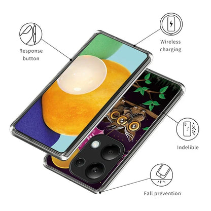 For Xiaomi Redmi Note 13 Pro 4G / Poco M6 Pro 4G TPU Case Pattern Printing Ultra-slim Protective Shell
