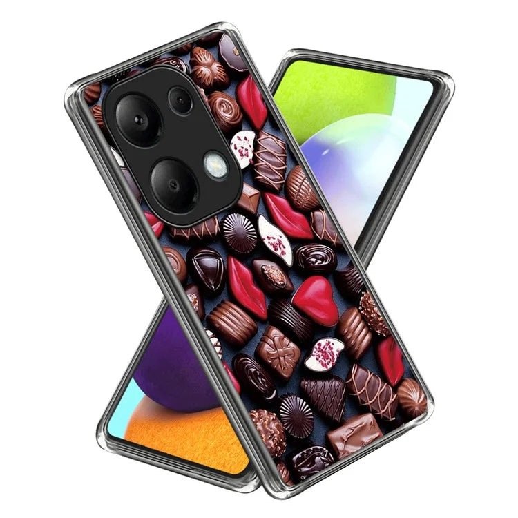 For Xiaomi Redmi Note 13 Pro 4G / Poco M6 Pro 4G TPU Case Pattern Printing Ultra-slim Protective Shell
