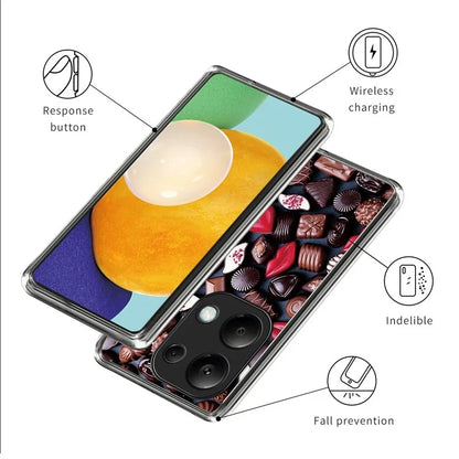 For Xiaomi Redmi Note 13 Pro 4G / Poco M6 Pro 4G TPU Case Pattern Printing Ultra-slim Protective Shell