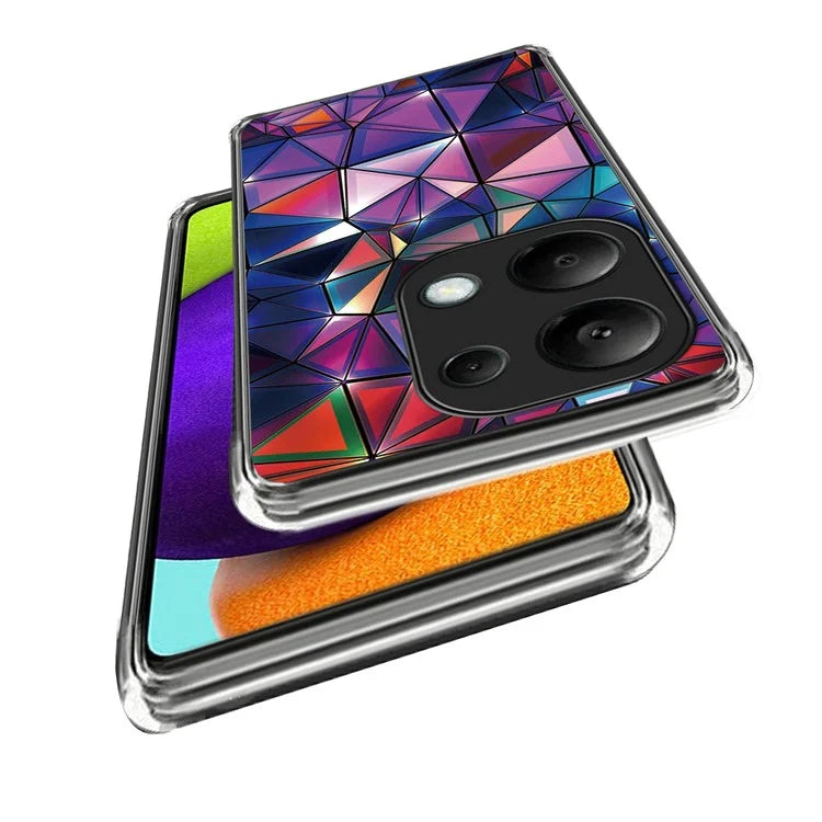 For Xiaomi Redmi Note 13 Pro 4G / Poco M6 Pro 4G TPU Case Pattern Printing Ultra-slim Protective Shell