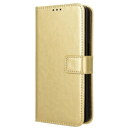 For TCL 501 Wallet Stand Case Crazy Horse Texture Leather Phone Cover