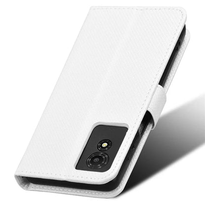 For TCL 501 Wallet Case Diamond Texture PU Leather Phone Cover with Stand