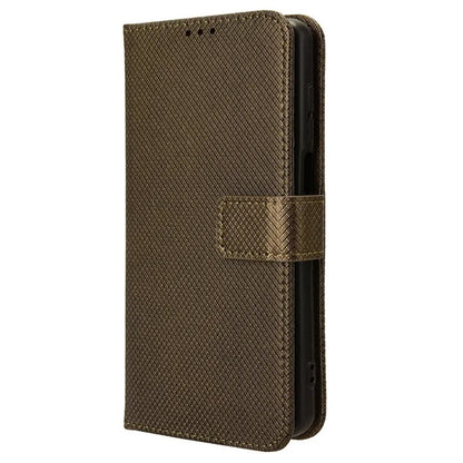 For TCL 501 Wallet Case Diamond Texture PU Leather Phone Cover with Stand