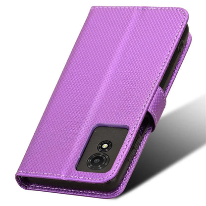For TCL 501 Wallet Case Diamond Texture PU Leather Phone Cover with Stand