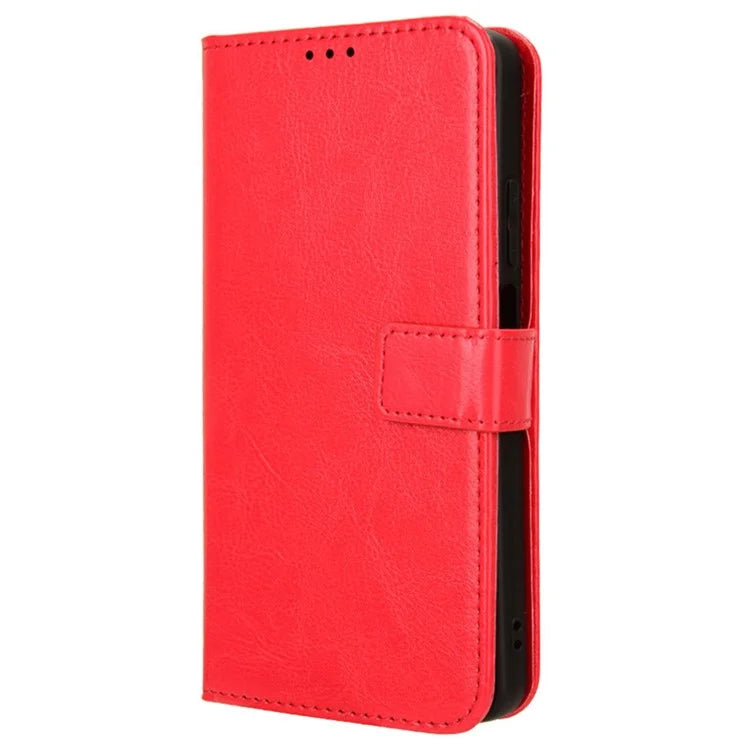 For Realme C65 4G Phone Case Wallet Stand Crazy Horse Texture Cover