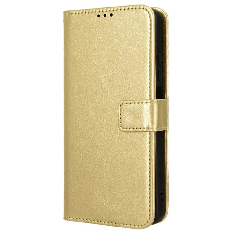 For Realme C65 4G Phone Case Wallet Stand Crazy Horse Texture Cover