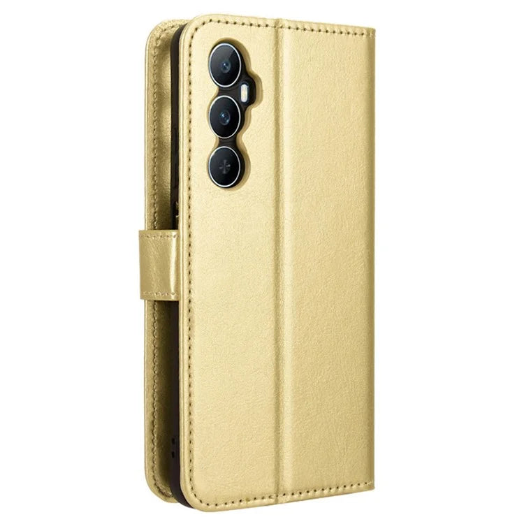For Realme C65 4G Phone Case Wallet Stand Crazy Horse Texture Cover
