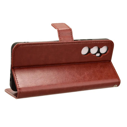 For Realme C65 4G Phone Case Wallet Stand Crazy Horse Texture Cover