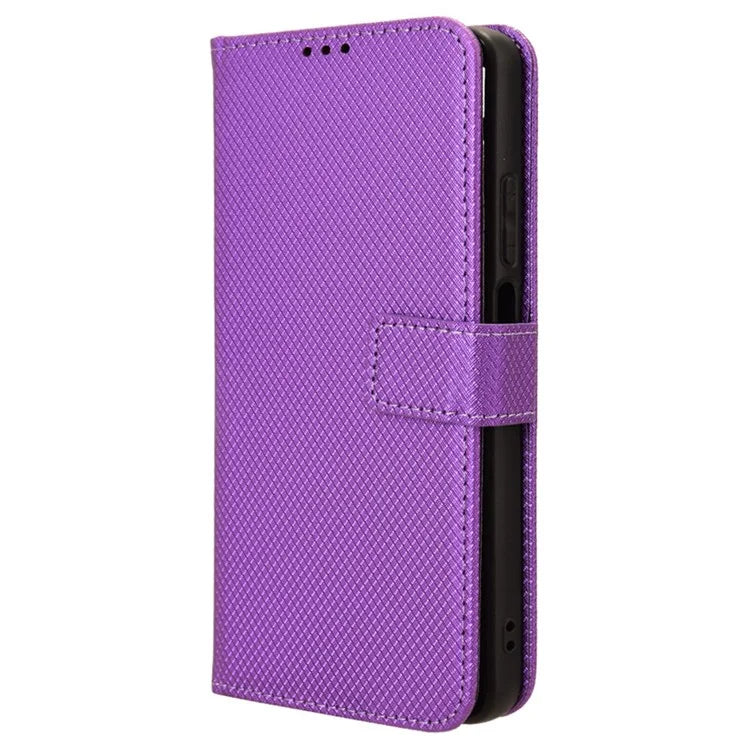 For Realme C65 4G Shockproof Case Diamond Texture PU Leather Phone Wallet Cover