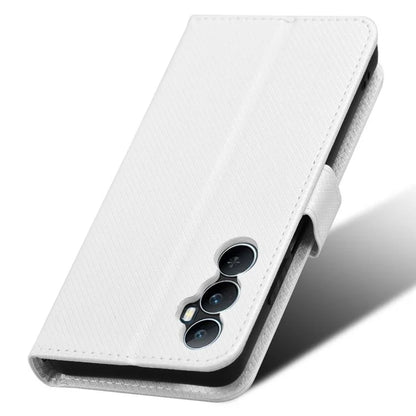 For Realme C65 4G Shockproof Case Diamond Texture PU Leather Phone Wallet Cover