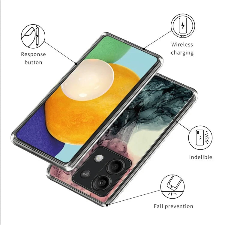 For Xiaomi Redmi Note 13 5G Phone Case Pattern Printing Shockproof Slim TPU Cover