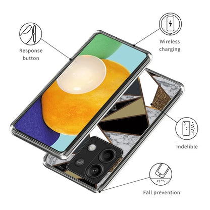 For Xiaomi Redmi Note 13 5G Phone Case Pattern Printing Shockproof Slim TPU Cover