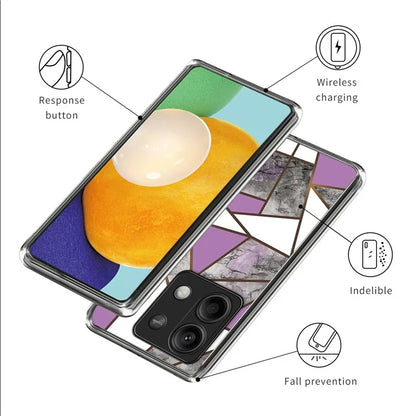 For Xiaomi Redmi Note 13 5G Phone Case Pattern Printing Shockproof Slim TPU Cover