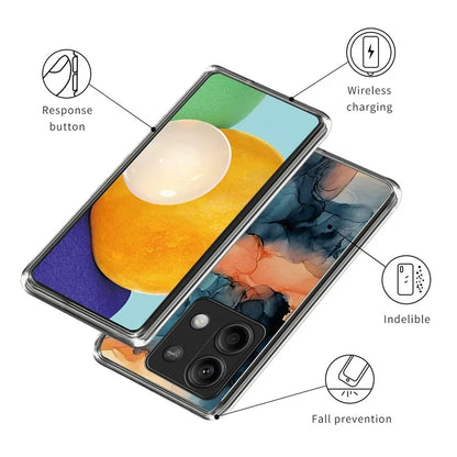 For Xiaomi Redmi Note 13 5G Phone Case Pattern Printing Shockproof Slim TPU Cover