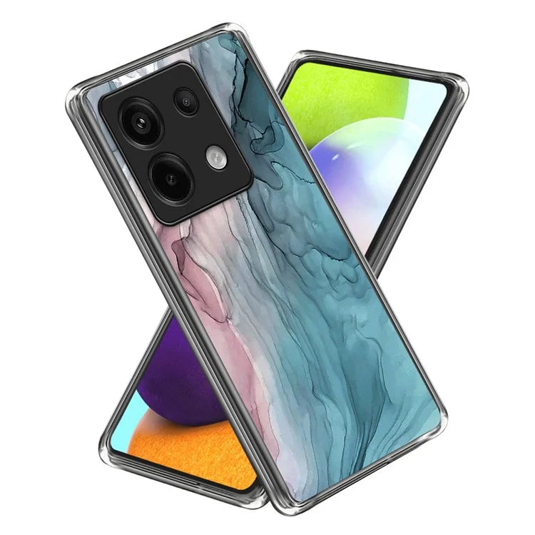 For Xiaomi Redmi Note 13 Pro 5G / Poco X6 5G Back Case Pattern Printing TPU Bump Proof Phone Cover