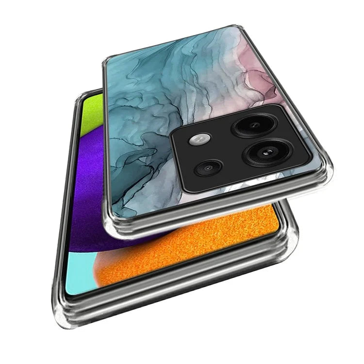 For Xiaomi Redmi Note 13 Pro 5G / Poco X6 5G Back Case Pattern Printing TPU Bump Proof Phone Cover
