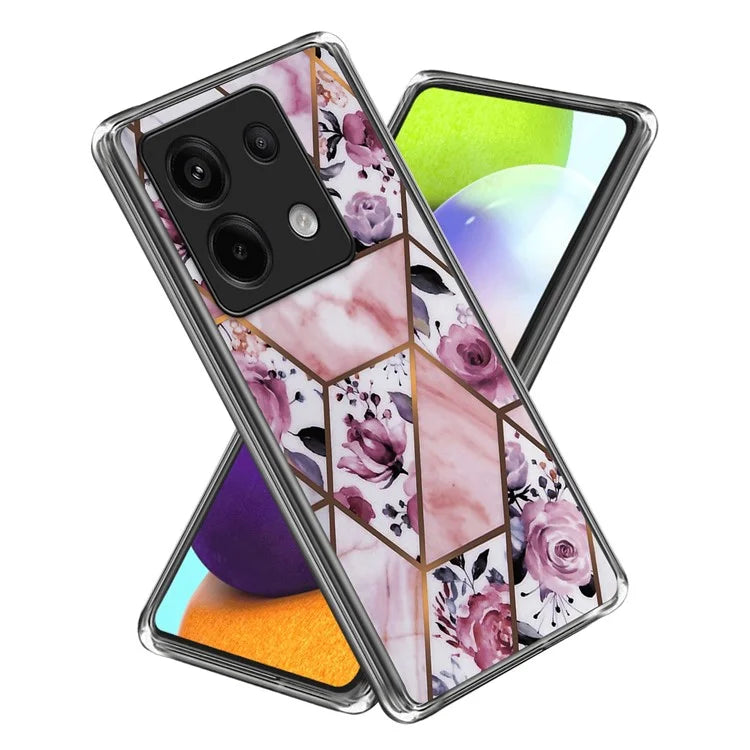 For Xiaomi Redmi Note 13 Pro 5G / Poco X6 5G Back Case Pattern Printing TPU Bump Proof Phone Cover