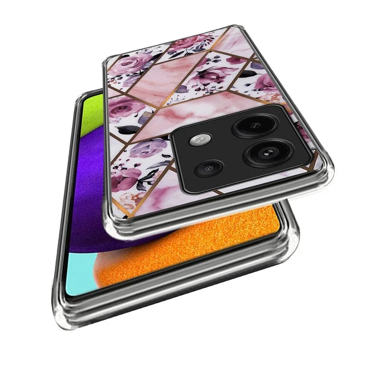 For Xiaomi Redmi Note 13 Pro 5G / Poco X6 5G Back Case Pattern Printing TPU Bump Proof Phone Cover