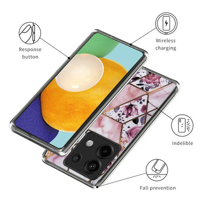 For Xiaomi Redmi Note 13 Pro 5G / Poco X6 5G Back Case Pattern Printing TPU Bump Proof Phone Cover