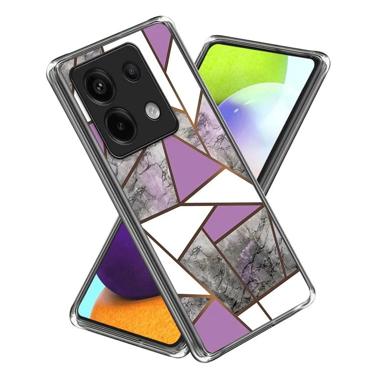 For Xiaomi Redmi Note 13 Pro 5G / Poco X6 5G Back Case Pattern Printing TPU Bump Proof Phone Cover