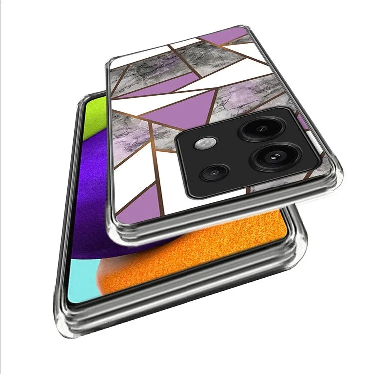 For Xiaomi Redmi Note 13 Pro 5G / Poco X6 5G Back Case Pattern Printing TPU Bump Proof Phone Cover