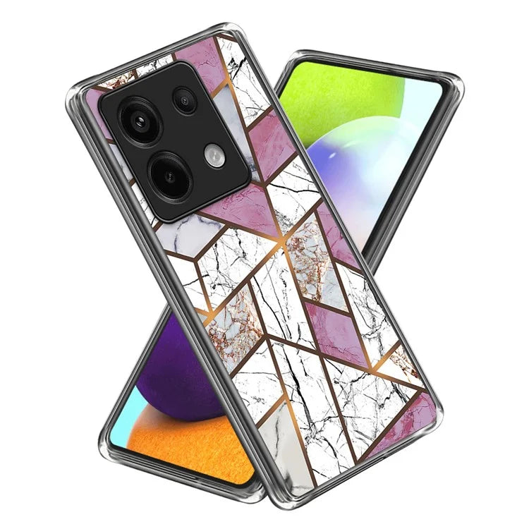 For Xiaomi Redmi Note 13 Pro 5G / Poco X6 5G Back Case Pattern Printing TPU Bump Proof Phone Cover