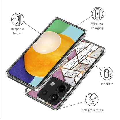 For Xiaomi Redmi Note 13 Pro 5G / Poco X6 5G Back Case Pattern Printing TPU Bump Proof Phone Cover