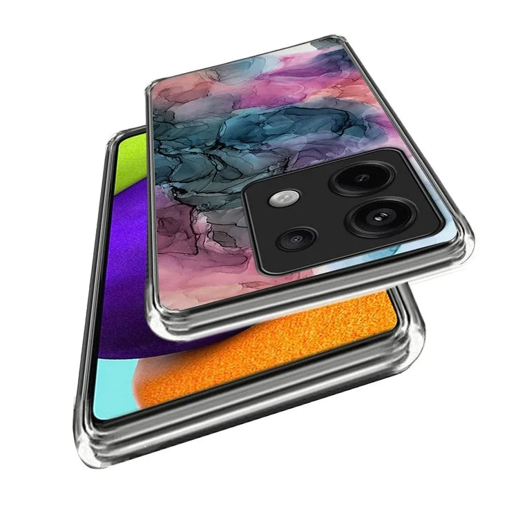 For Xiaomi Redmi Note 13 Pro 5G / Poco X6 5G Back Case Pattern Printing TPU Bump Proof Phone Cover