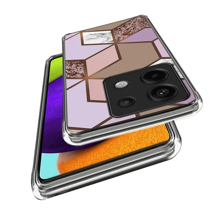 For Xiaomi Redmi Note 13 Pro 5G / Poco X6 5G Back Case Pattern Printing TPU Bump Proof Phone Cover