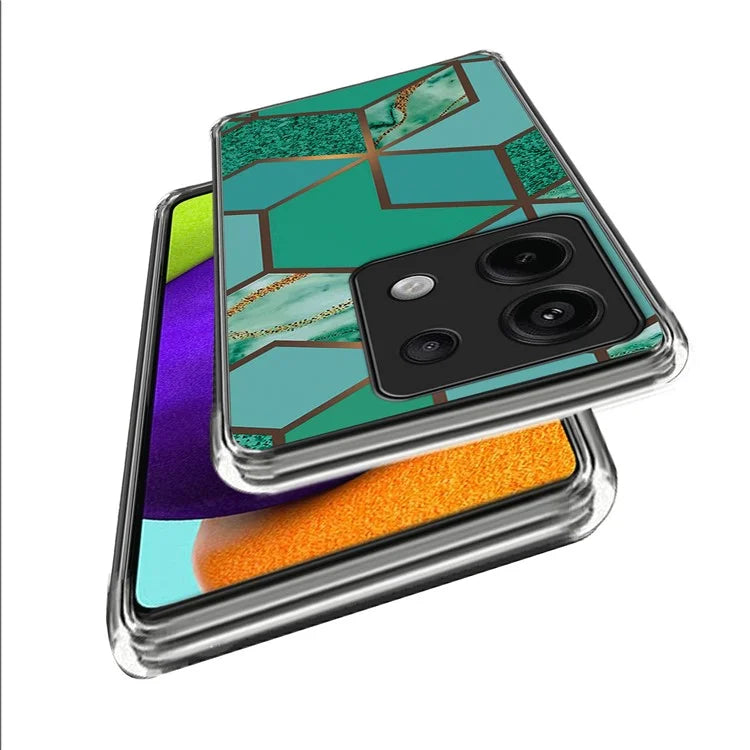 For Xiaomi Redmi Note 13 Pro 5G / Poco X6 5G Back Case Pattern Printing TPU Bump Proof Phone Cover