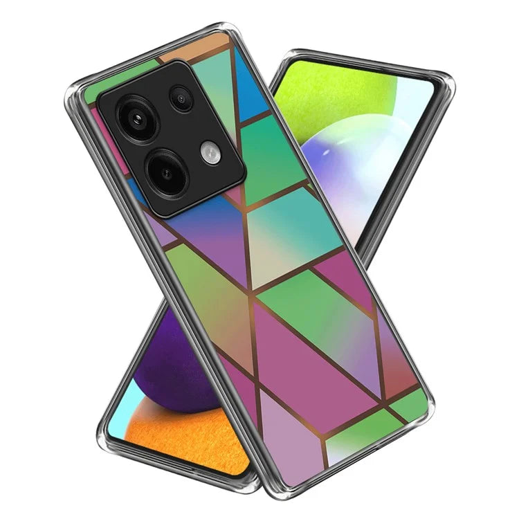 For Xiaomi Redmi Note 13 Pro 5G / Poco X6 5G Back Case Pattern Printing TPU Bump Proof Phone Cover