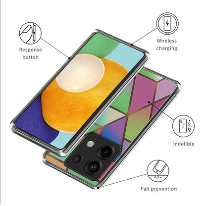 For Xiaomi Redmi Note 13 Pro 5G / Poco X6 5G Back Case Pattern Printing TPU Bump Proof Phone Cover