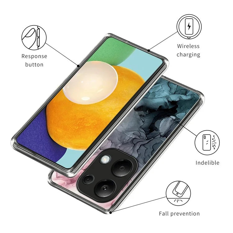 For Xiaomi Redmi Note 13 Pro 4G / Poco M6 Pro 4G Phone Case Pattern Printing TPU Back Cover